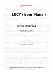 Sheet music, chords Anna Tsuchiya - LUCY (from 'Nana')