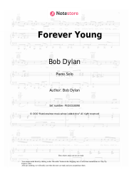 Sheet music, chords Bob Dylan - Forever Young