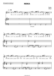 Sheet music, chords Drake, Elkan - NOKIA