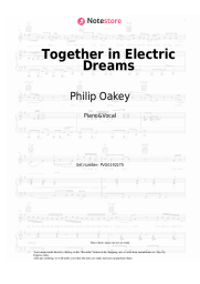 Sheet music, chords Philip Oakey, Giorgio Moroder - Together in Electric Dreams