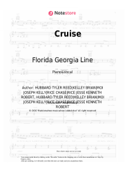 Sheet music, chords Florida Georgia Line - Cruise