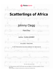 Sheet music, chords Johnny Clegg - Scatterlings of Africa