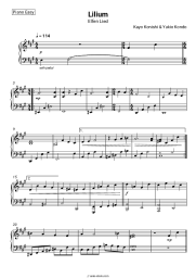 Sheet music, chords Lilium - Elfen Lied