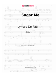 Sheet music, chords Lynsey De Paul - Sugar Me