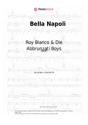 Sheet music, chords Roy Bianco & Die Abbrunzati Boys - Bella Napoli