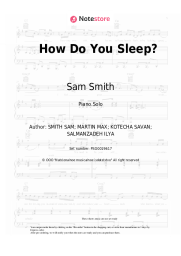 undefined Sam Smith - How Do You Sleep?