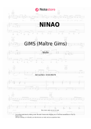 Sheet music, chords GIMS (Maître Gims) - NINAO