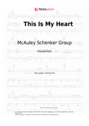 Sheet music, chords McAuley Schenker Group - This Is My Heart