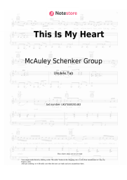 Sheet music, chords McAuley Schenker Group - This Is My Heart