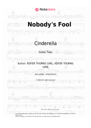 undefined Cinderella - Nobody's Fool