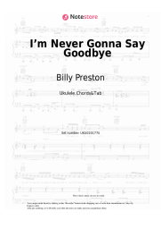 Sheet music, chords Billy Preston - I’m Never Gonna Say Goodbye