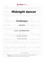 Sheet music, chords Arabesque - Midnight dancer