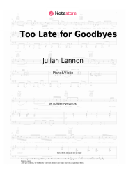 undefined Julian Lennon - Too Late for Goodbyes