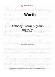 Sheet music, chords Anthony Brown & group therAPy - Worth