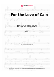 Sheet music, chords Roland Orzabal - For the Love of Cain