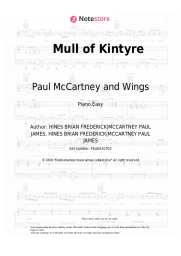 Sheet music, chords Paul McCartney and Wings, Paul McCartney - Mull of Kintyre