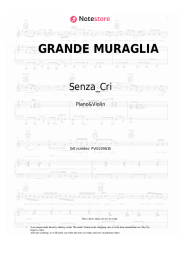 Sheet music, chords Senza_Cri - GRANDE MURAGLIA