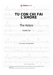 Sheet music, chords The Kolors - TU CON CHI FAI L'AMORE
