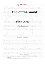 undefined Miley Cyrus - End of the world