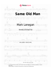 Sheet music, chords Mark Lanegan - Same Old Man