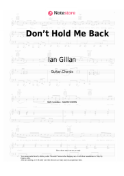 undefined Ian Gillan - Don’t Hold Me Back 