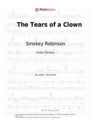 Sheet music, chords Smokey Robinson, The Miracles - The Tears of a Clown