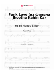 Sheet music, chords Yo Yo Honey Singh - Funk Love (From Jhootha Kahin Ka)