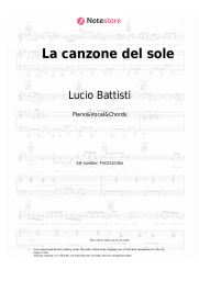 undefined Lucio Battisti - La canzone del sole