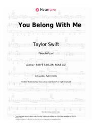 undefined Taylor Swift - You Belong With Me