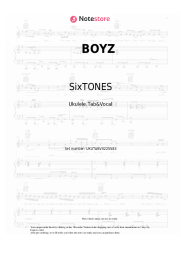 undefined SixTONES - BOYZ