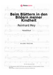 undefined Reinhard Mey - Beim Blättern in den Bildern meiner Kindheit