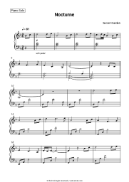 Sheet music, chords Secret Garden - Nocturne