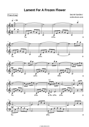 Sheet music, chords Secret Garden - Lament For A Frozen Flower