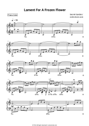 Sheet music, chords Secret Garden - Lament For A Frozen Flower