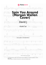 Sheet music, chords David J - Spin You Around (Morgan Wallen Cover)