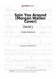 Sheet music, chords David J - Spin You Around (Morgan Wallen Cover)