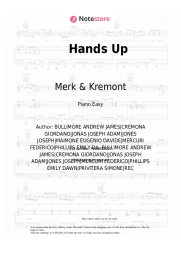 Sheet music, chords Merk & Kremont, DNCE - Hands Up