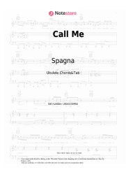 Sheet music, chords Spagna - Call Me
