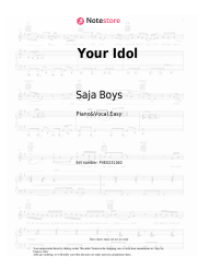 Sheet music, chords Saja Boys, Andrew Choi, Neckwav, Danny Chung, Kevin Woo, SamUIL, KPop Demon Hunters Cast - Your Idol
