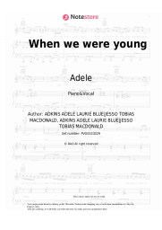 undefined Adele - When we were young