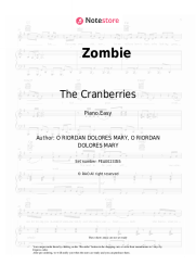 Sheet music, chords The Cranberries - Zombie