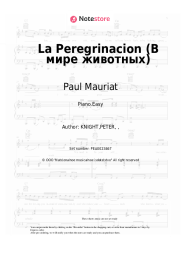 Sheet music, chords Paul Mauriat - La Peregrinacion 