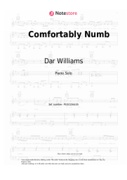 Sheet music, chords Dar Williams, Ani DiFranco - Comfortably Numb
