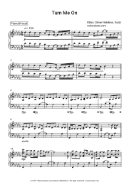 Sheet music, chords Riton, Oliver Heldens, Vula - Turn Me On