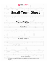 Sheet music, chords Chris Kläfford - Small Town Ghost