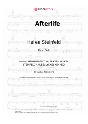 Sheet music, chords Hailee Steinfeld - Afterlife