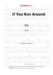 Sheet music, chords Kix - If You Run Around