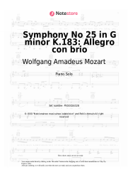 undefined Wolfgang Amadeus Mozart - Symphony No 25 in G minor K.183: Allegro con brio