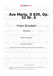 undefined Franz Schubert - Ave Maria, D 839, Op. 52 Nr. 6