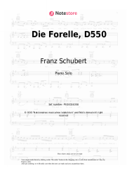 Sheet music, chords Franz Schubert - Die Forelle, D550